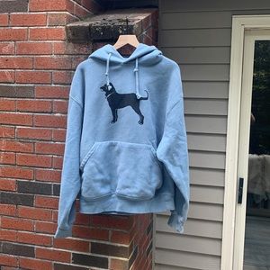 Black Dog Blue Hoodie